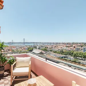Casa Boma - Unique With Private Balcony And Panoramic Bridge View - Alcantara Iv Apartment Lisbon